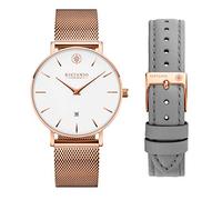 Kistanio Moyen Women's Watch with Sapphire Glass and Milanese Strap + Extra Leather Strap RG-WH-M-L-GR