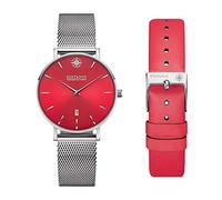 Kistanio Petit SI-RTS-M-L-RTN Women's Watch with Sapphire Glass and Milanese Strap + Extra Leather Strap