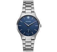 Kistanio Stratolia Women's Watch with Metal Strap Sapphire Glass 31 mm Diameter Stainless Steel 5 ATM Small Seconds Various Variations, silver/blue, Bracelet