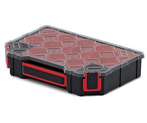 Kistenberg Assortment Box Small Parts Organiser with Removable Insert Boxes Transparent Lid 284 x 195 x 60 mm