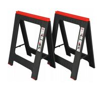 Kistenberg Folding Saw Horse Trestle Twin Pack Pair Trestle Stand Sawhorse 350Kg Work Bench