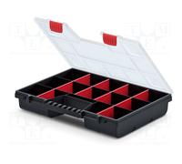 Tool Storage Organizer Workshop Box Case Handle Removable Dividers Compartment