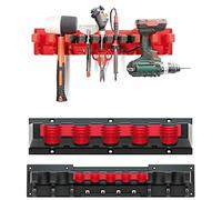 Kistenberg Multi Tool Rack Wall Mount Holder, 597 x 128 x 118mm | Tool Bar, Workshop Garage, Multifunction, Plastic