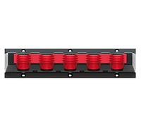 Kistenberg Plastic Tool Holder, Wall Mount, Black-Red, 310 x 98 x 70 mm, Workshop, Garage, Portable Tool Organization