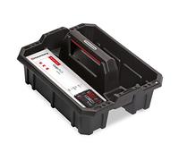 Kistenberg Tool Box Tool Carry Box Tool Carrier with Dividers Ergonomic Handle Plastic Black 395 x 295 x 190 mm