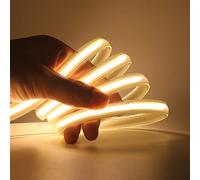 KISUFU 220V COB LED Strip Warm White 3000K,0.5M 288LED/s Waterproof IP67 Strip Lights CRI98+ Flexible Silicone Light Tape for Outdoor Lighting Decoration COB LED Strip Light
