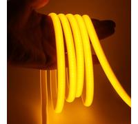 KISUFU 220V COB Neon Light Strip, 288 LEDs/m IP67 Waterproof Flexible 50cm Cuttable Rope Light with UK Plug for Shelf, Cabinet, Boat, Patio, Club, Bar, Outdoor Decor.