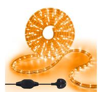 KISUFU 220V Waterproof LED Rope Light,36 LEDs/m Led Strip Light AC Fairy String Lights with Clip and Power Adapter for Indoor/Outdoor Christmas Party Home Decoration