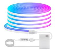 KISUFU 5V 3535 Led Neon Rope Lights, RGB 108 LEDs/m Flexible Rope Color Changing Neon Light with 3AA Battery Pack for Indoor Outdoors Decor.