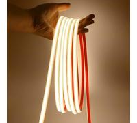 KISUFU Flexible COB Light Strip 220V, 288 LEDs/m LED Light,IP65 Waterproof Modified Silica Gel Rope Light,Neon LED Strip with UK Plug Power Supply,Lighting Decoration for Bedroom, Kitchen