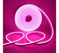 KISUFU LED Strip Light, 5m Neon Rope Light,120 LEDs/m Neon Light Strip, 5V 2835 Waterproof Silicone Flexible LED Strips,USB Neon Rope Light for Kitchen Bedroom Party Outdoor Indoor Decoration(2m,Pink)