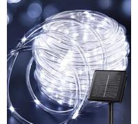 KISUFU Solar Powered String Lights Outdoor 200LED 22M Garden Lights IP65 Waterproof 8 Modes PVC Rainbow Tube Copper Wire Light String for Patio,Yard,Party