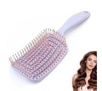 KISUOMAOYI Detangle Hair Brush,Curved Vent Brush and Hair Detangler, Easy Detangling Vented Hair Styling Comb Salon for Long Thick Curly Straight Dry Wet Hair,Styling Hair Brush for Women&Men(Purple)