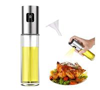 KISUOMAOYI Oil Sprayer Dispenser, Oil spray bottle Vinegar Sprayer, Dressing Spray Grilling Olive Oil Glass Bottle 100ml, Kitchen Gadgets Air Fryer Kitchen Cooking Salad Baking BBQ, Transparent (004)
