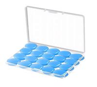 KISUOMAOYI Silicone Ear Plugs, 20 Pieces, Noise Cancelling, Reusable, Soft Moldable, Wax Ear Plugs for Swimming, Sleeping, Working, Travelling, Studying, Yellow
