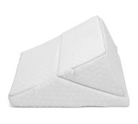 Kiswa collection 4-in-1 Orthopedic Memory Foam Wedge Pillow - Therapy Bed Pillow Back, Neck Leg Support - Pain Relief, Acid Reflux, Improved Breathing - Washable Cover Included