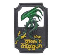 KISWIAR Green Dragon Wall Decor, Resin Dragon Wall Hangings, 9x6 Inches, Retro Personalized Sign for Bar Home Office Interior Decoration