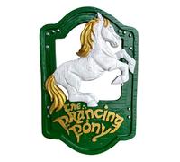 KISWIAR Horse Pattern Resin Wall Hanging, Prancing Pony Sign Wall Art Decor with Green Board, 9x6 Inches, Pub Home Office Decorative Sign