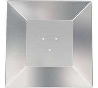 Kisworm Heat Reflector Shield for Glass Tube Heater, 4-Sided Pyramid Patio Heater Replacement Top - Hole Distance 2 3/4 Inches