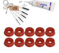KIT 10 GASKETS MAINTENANCE DRAINAGE VALVE BREWING GROUP COFFEE MACHINE REPLACEMENT COMPATIBLE WITH JURA AEG KRUPS NIVONA SIEMENS MELITTA IMPRESSA BOSCH ETC…