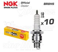 Kit 10 Original Ngk Br8Hs Spark Plugs Short Step