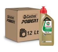 Kit 12L Castrol Power 1 10W30 Trizone Semi Synthetic Jaso MA2 API SL