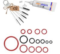 KIT 15 GASKETS MAINTENANCE SUPPORT VALVE STEAM VALVE INFUSION GROUP FLOW VALVE COFFEE MACHINE REPLACEMENT COMPATIBLE WITH PHILIPS SAECO SPIDEM GAGGIA ETC…