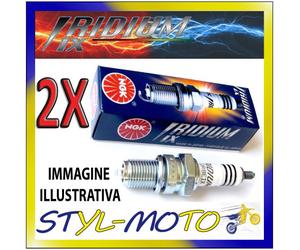 Kit 2 Candles NGK Iridium Spark DPR8EIX-9 VT 750 DC Black Window RC48 750 2001