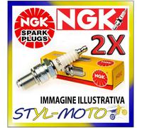 2x NGK CR6HS 7023 Standard Spark Plugs For YAMAHA XV250 Virago 95>00
