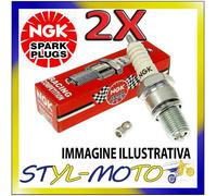 Kit 2 Candles NGK Spark Plug Racing DCPR9EIX Moto Guzzi MGS 01 1250 2004