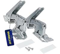 Kit 2 Pieces Integrated Fridge Door Hinges Top and Bottom with 2 Bolts and 2 Plugs with the Original Code 00481147 481147 for Bosch for Siemens 5546050 for Miele 407131425/8 for Electrolux - MONTERAL