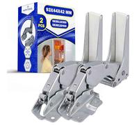 Kit 2 Pieces Integrated Fridge Door Hinges Top and Bottom with 2 Bolts and 2 Plugs with the Original Code 5838110300 5838110400 for Beko 221120103/9 for AEG for Electrolux - MONTERAL