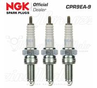 Kit 3 Candles Original NGK CPR9EA-9 Stock N.2308 Yamaha MT-09 MT09 2013 2014