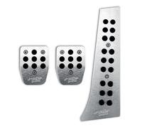 Kit 3 Sport Pedals in Aluminum Ergal Black Non-Slip Rubber Simoni Racing
