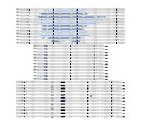 Kit/36pcs TV LED Backlight Strips For ED75C ED75D HG75AB690QJ LH75EDCPLBC LH75EDDPLGC UN75F5500 UN75F7200