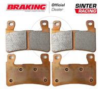 Kit 4 Brake Pads Anterior Super Sinter Honda Cbr 954 Rr-R Fireblade 2002