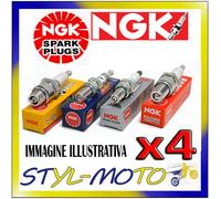 Kit 4 Candles NGK Spark Plug BCPR7ES-11 Saab 9 3 2.0 147 kW B204R 1999