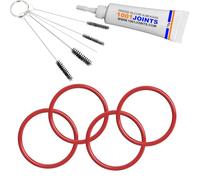 KIT 4 GASKETS MAINTENANCE DIFFUSER GROUP PISTON BLOCK COFFEE MACHINE REPLACEMENT COMPATIBLE WITH DELONGHI AEG PHILIPS ETC…