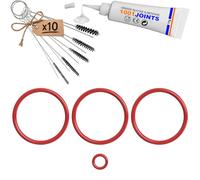 KIT 4 JOINTS MAINTENANCE PERCOLATOR INFUSION GROUP BREWING UNIT COFFEE MACHINE REPLACEMENT COMPATIBLE WITH TCHIBO ESPERTO GRUNDIG KVA 4830 BEKO CEG 5301 SEVERIN KV 8090 SMEG ETC… SE)