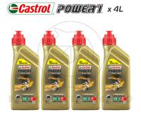 Kit 4 Lt Oil Engine Castrol Power 1 Racing 10W50 Jaso Ma2 100% Synthetic