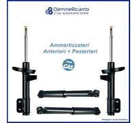 Kit 4 Shock Absorbers Front + Rear for Opel Meriva B - 2010->2017