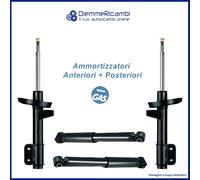 Kit 4 Shock Absorbers Front + Rear for Peugeot 2008 - 2013 -> 2018