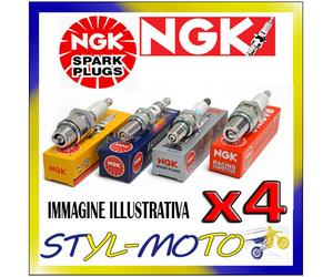 Kit 4 Spark Plugs NGK B6ES Morris Minor Series II (OHV Engine) 0.8 1953