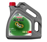 Kit 4L Castrol Act-Evo 10W40 Actibond Oil Service Motorcycle 4T JASO MA2 API SL