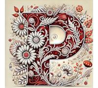 Kit 5D DIY Daisy Red Letter Partial Drill Canvas(P) (P)