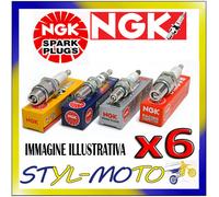 Kit 6 Candles NGK Spark Plug BKR6EK BMW 320 I E36 2.0 110 kW M50 B20 1992