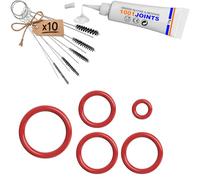 KIT 6 GASKETS MAINTENANCE VALVE SUPPORT AND FLOW VALVE TIP PIPE COFFEE MACHINE REPLACEMENT COMPATIBLE WITH PHILIPS SAECO SPIDEM GAGGIA ETC…