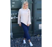 Kit and Kaboodal Women's Donna Cord Button Top Stone Kit and Kaboodal Stone One Size