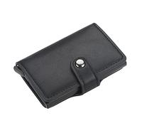 Kit Card Sleeves Transparent Short Wallets Clutch Purses for Men with Zip with Fish Motif, black, standard size