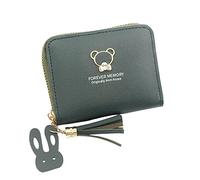 Kit Card Sleeves with Shielding Armpit Pocket Mobile Phone Case Envelope Purse Clutch Bag Unusual Purses Women, Green, standard size